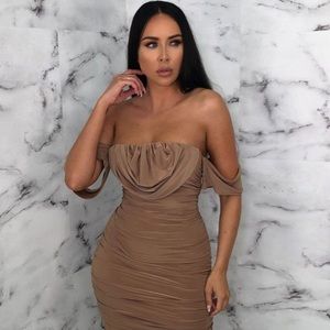 Midi Ruched Dress in size 12